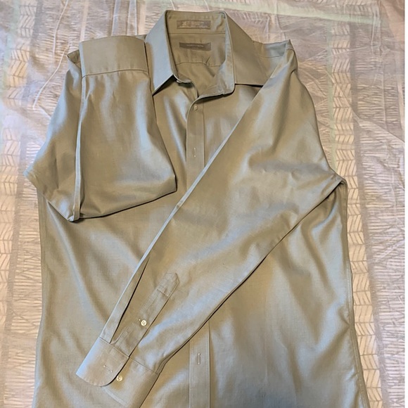 Nordstrom Other - Dress Shirt “Griege” faint herring bone pattern